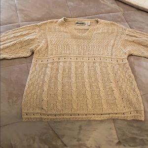 Tan/beige sweater made in Ireland!